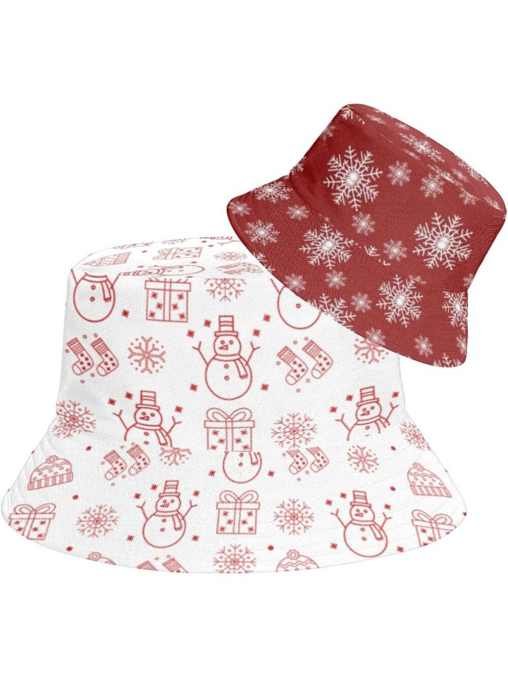 Unisax Mz-christmas Funny Reversible Halloween Packable Outdoor Sun Bucket Hat